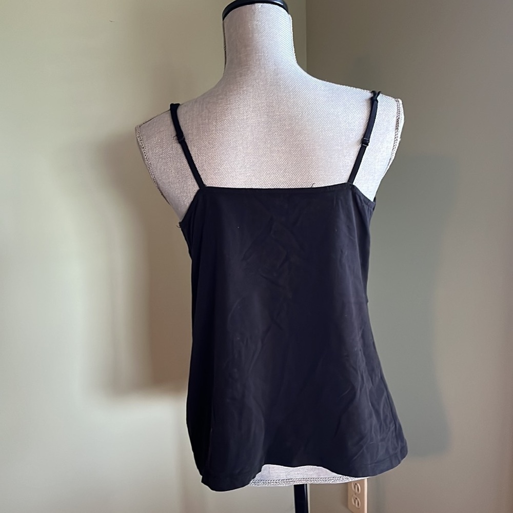 Metaphor size 1x black tank with Lacey detail and adjustable straps - Picture 5 of 6